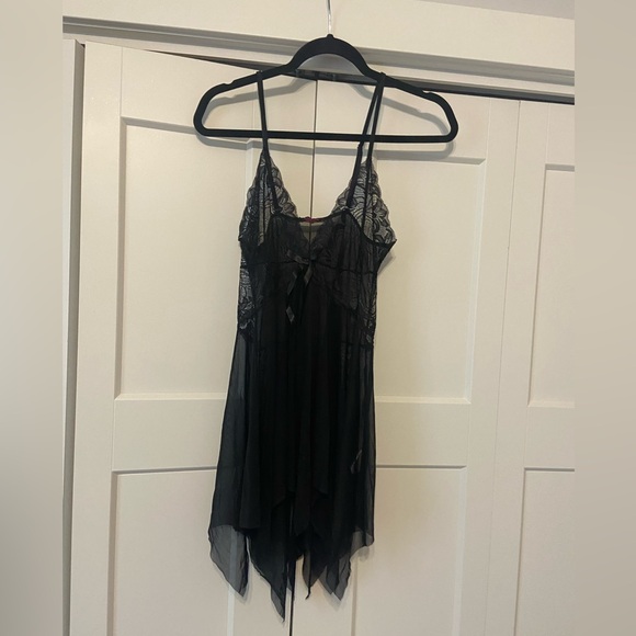 Avidlove Lingerie Lace Babydoll Naughty Exotic Boudoir Black NWOT Large - Picture 4 of 15